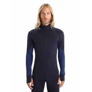 Pánské triko dlouhý rukáv  ICEBREAKER Mens 260 Zone LS Half Zip, Midnight Navy/Royal Navy velikost: L