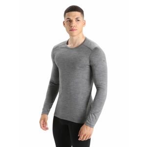 Pánské triko ICEBREAKER Mens 200 Oasis LS Crewe, Gritstone Heather velikost: M