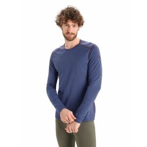 Pánské triko dlouhý rukáv ICEBREAKER Mens 200 Oasis LS Crewe, Lazurite/Espresso/S velikost: XL