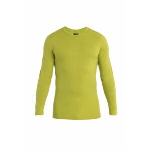 Pánské merino triko dlouhý rukáv ICEBREAKER Mens 200 Oasis LS Crewe, Bio Lime velikost: L