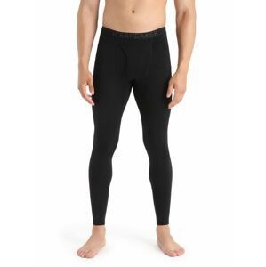 Pánské spodky ICEBREAKER Mens 200 Oasis Leggings w Fly, Black velikost: L