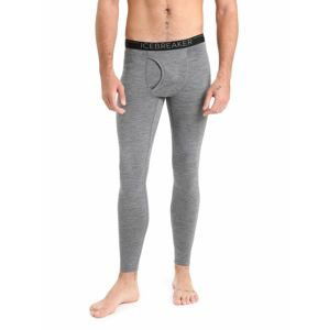 Pánské spodky ICEBREAKER Mens 200 Oasis Leggings w Fly, Gritstone Heather velikost: M