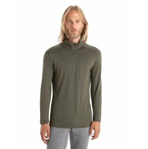 Pánské triko dlouhý rukáv  ICEBREAKER Mens 260 Tech LS Half Zip, Loden velikost: S