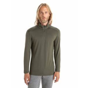 Pánské triko dlouhý rukáv  ICEBREAKER Mens 260 Tech LS Half Zip, Loden velikost: XL