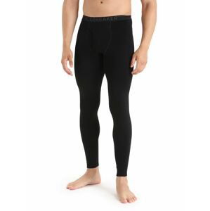 Pánské spodky ICEBREAKER Mens 260 Tech Leggings w Fly, Black velikost: XXL