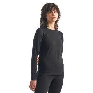 Dámské triko ICEBREAKER Wmns 200 Oasis LS Crewe, Black velikost: M