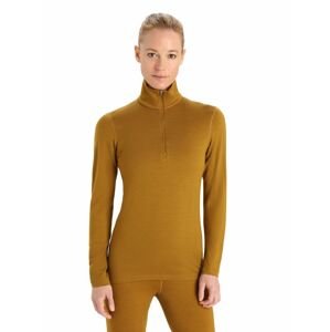 Dámské triko dlouhý rukáv, 1/2 zip ICEBREAKER Wmns 260 Tech LS Half Zip, Clove velikost: S