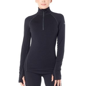 Dámské triko ICEBREAKER Wmns 200 Zone LS Half Zip, Black velikost: M