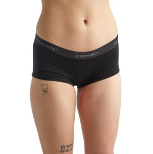 Dámské kalhotky ICEBREAKER Wmns 200 Oasis Boy shorts, Black velikost: M