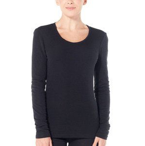 Dámské triko ICEBREAKER Wmns 175 Everyday LS Scoop, Black velikost: M 104472