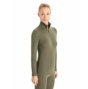 Dámské triko dlouhý rukáv, 1/2 zip ICEBREAKER Wmns 175 Everyday LS Half Zip, Loden velikost: M