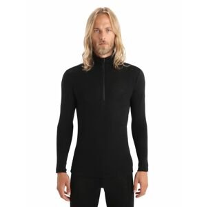 Pánské triko ICEBREAKER Mens 175 Everyday LS Half Zip, Black velikost: S