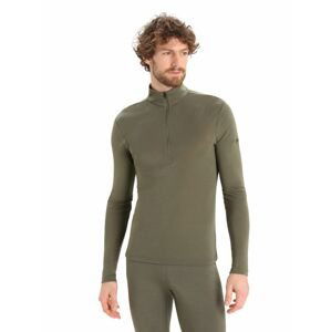 Pánské triko dlouhý rukáv, 1/2 zip ICEBREAKER Mens 175 Everyday LS Half Zip, Loden velikost: S