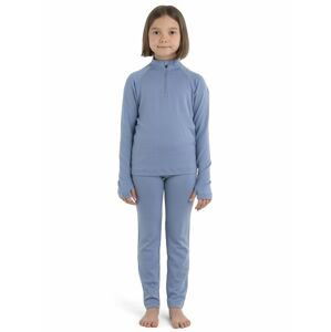 Dětské merino triko dlouhý rukáv, 1/2 zip ICEBREAKER Kids 260 Tech LS Half Zip, Kyanite velikost: 4