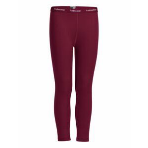 Dětské spodky ICEBREAKER Kids 260 Tech Leggings, Cherry velikost: 6