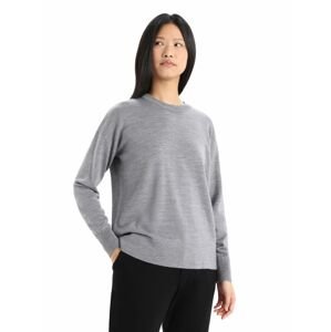 Dámský svetr ICEBREAKER Wmns Shearer Crewe Sweater, Gritstone Heather velikost: L