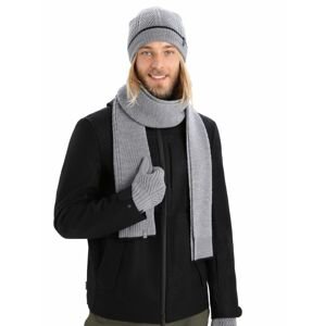 Šála ICEBREAKER Adult Waypoint Scarf, Gritstone Heather/Black velikost: OS (UNI)