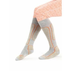 Dámské ponožky ICEBREAKER Wmns Ski+ Light OTC, Blizzard Heather/Snow/Flash velikost: M