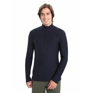 Pánský svetr ICEBREAKER Mens Waypoint LS Half Zip, Midnight Navy velikost: M