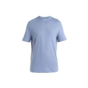 Pánské merino triko krátký rukáv ICEBREAKER Mens Merino 150 Tech Lite III SS Relaxed Pocket Tee, Kyanite velikost: XL