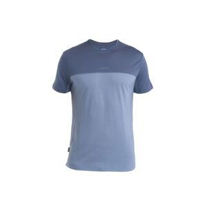 Pánské merino triko krátký rukáv ICEBREAKER Mens Merino 125 Cool-Lite™ Sphere III SS Tee Colour Block, Kyanite/Dawn/Cb velikost: XXL