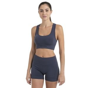 Dámská merino podprsenka ICEBREAKER Wmns Merino Seamless Active Bra, Graphite velikost: L