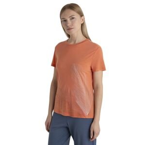 Dámské merino triko krátký rukáv ICEBREAKER Wmns Merino Core SS Tee Plume, Ember velikost: S