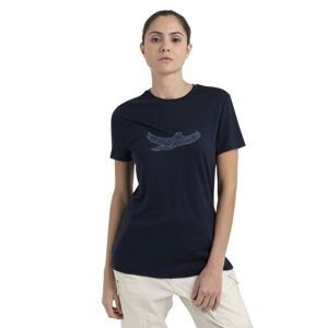 Dámské merino triko krátký rukáv ICEBREAKER Wmns Merino 150 Tech Lite III SS Tee Icebreaker Kea, Midnight Navy velikost: M