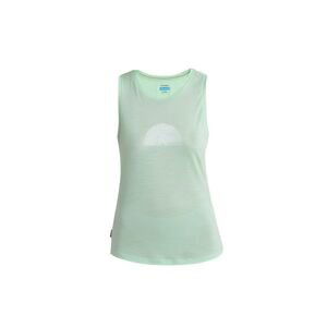 Dámské merino tílko ICEBREAKER Wmns Merino 125 Cool-Lite™ Sphere III Tank Summer Shine, Glass velikost: XL