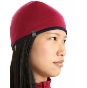 čepice ICEBREAKER Adult Pocket Hat, Cherry/Midnight Navy velikost: OS (UNI)