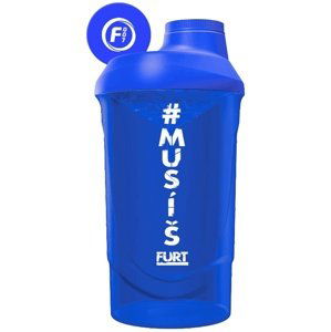 Fitness007 šejkr #musíšfurt 600 ml - modrá