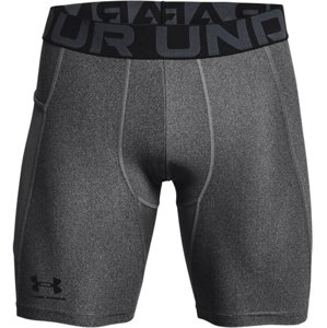 Pánské kompresní šortky Under Armour HeatGear Shorts - carbon heather - L - 1361596-090