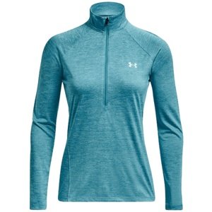 Lehká dámská mikina Under Armour New Tech 1/2 Zip - Twist - glacier blue - XXL - 1320128-433