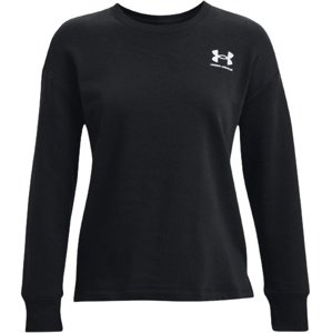 Dámská mikina Under Armour Rival Fleece Oversize Crew - black - XXL - 1369423-001