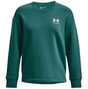 Dámská mikina Under Armour Rival Fleece Oversize Crew - coastal teal - L - 1369423-722