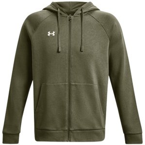 Pánská mikina Under Armour Rival Fleece FZ Hoodie - marine od green - M - 1379767-390