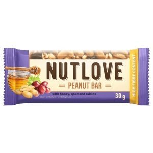 All Nutrition AllNutrition Nutlove peanut bar 30 g - med/hrozinky