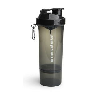 Smartshake Slim Šejkr smoke 400 ml + 100 ml - Black