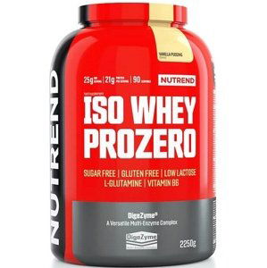 Nutrend Iso Whey Prozero 2250g - vanilkový puding