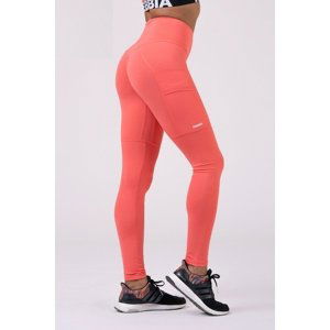 Nebbia High Waist Fit&Smart legíny 505 peach - L