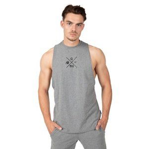 Gorilla Wear Pánské tílko Cisco Drop Armhole Tank Top Gray/Black - S