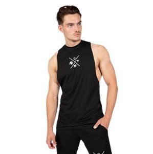 Gorilla Wear Pánské tílko Cisco Drop Armhole Tank Top Black/White - 2XL