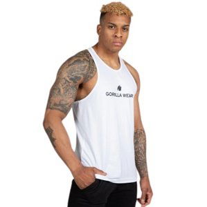 Gorilla Wear Pánské tílko Carter Strech Tank Top White - XL