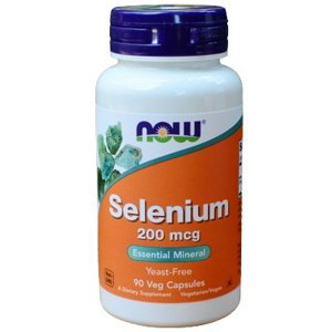 Now Foods Selenium 200 μg 90 kapslí