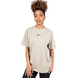 Gorilla Wear Dámské tričko Bixby Oversized T-shirt Beige - L