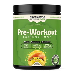 GreenFood Performance Pre-Workout 495 g - mango