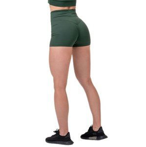 Nebbia Classic Hero šortky s vysokým pasem 582 dark green - XS