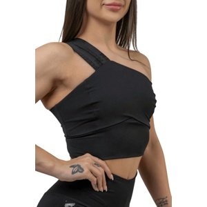 Nebbia Intense Dámská Sportovní podprsenka Asymmetric 841 černá - S