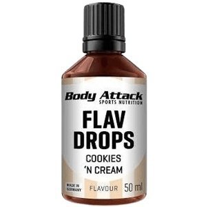 Body Attack Flav Drops 50 ml - Cookies & Cream