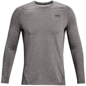 Pánské funkční tričko Under Armour CG Armour Fitted Crew - charcoal light heather - XXL - 1366068-020